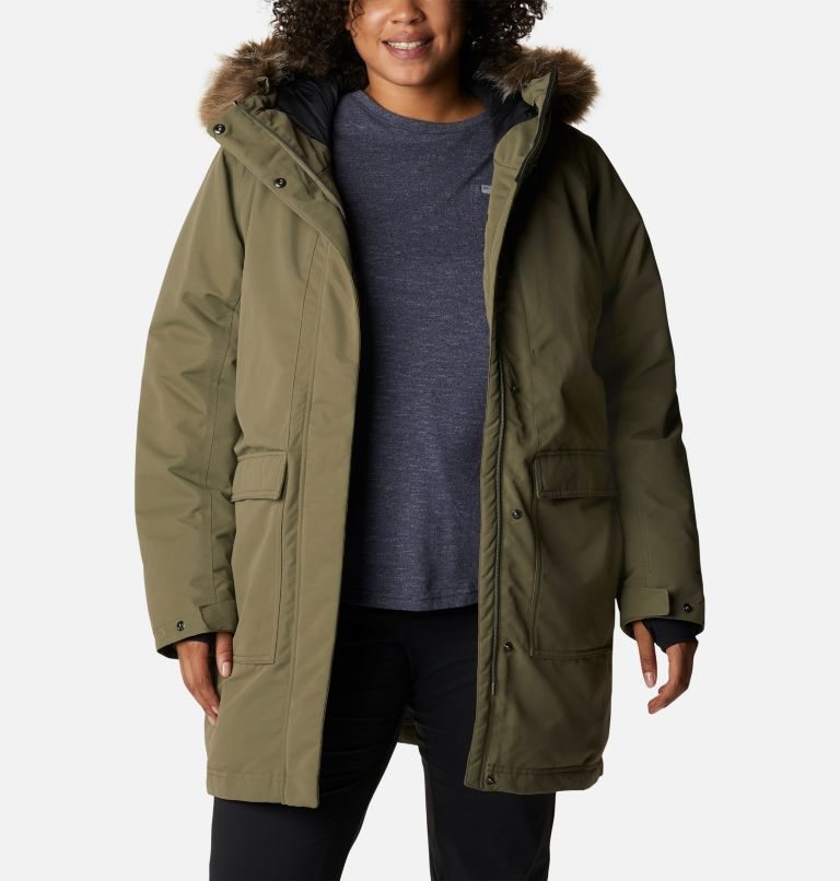 Women's Columbia Little Si Omni-Heat Infinity Insulated Jackets Olive | Plus Size CA-W6A80